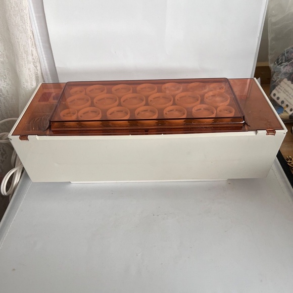 Vintage Clairol Kindness Deluxe 3 Way HairSetter K-400W Made Denmark 20 Rollers - Picture 5 of 9